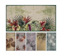 OLIVO.shop SPRINT TROPICAL Tapis de cuisine moderne, antidérapant, lavable, tapis de cuisine, feuilles, tapis de cuisine, antidérapant, différentes couleurs et tailles. (MULTICOLOR, 50 x 140 cm)