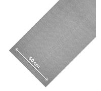 OLIVO.shop Tapis de cuisine antidérapant lavable, tapis de cuisine et couloir, couleur unie, effet rotin, au mètre, tapis de cuisine, rouleau REFLEX (gris, 50 x 150 cm)