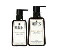 OLIVOS Ensemble au Lait de Chèvre - Savon Liquide Bio à l'Huile d'Olive 500 ml + Gel Douche à l'Huile d'Olive Bio 750 ml - Doux pour la Peau - Hydratant et Nourrissant