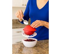 Olivya Pomegranate Deseeder with Lid Easy Pomegranate Peeler Seed Remover Tool