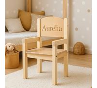 OliwoodCnc Chaise en Bois personnalisée pour Enfant avec Gravure du prénom - Petite Chaise pour Enfants de 1,5 à 3 Ans - Cadeau Unique