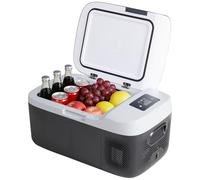 OLIXIS Réfrigérateur portable pour voiture, réfrigérateur électrique à une seule zone de 17 litres pour véhicules, congélateur de 15,6 °F à 66,5 °F avec contrôle intelligent via Bluetooth avec
