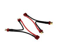 OliYin 2pcs Deans 2-Mâle à 1-Femelle Adaptateur de connecteur Double Voltage LiPo 14awg 3.93 "(Pack de 2)