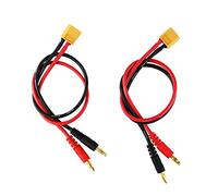 OliYin 2pcs Mâle XT60 à 4.0 Banane Plug RC Câble de Charge de la Batterie 14awg Silicone Fil 30cm 11.8inch (Pack de 2)