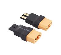 OliYin 2pcs XT90 Femelle à TRX mâle sans Adaptateur de Fil pour Alimentation RC (Pack de 2)