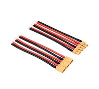 OliYin 3pairs XT30 Plug XT-30 Male Female Connectors Cable with 16awg 10cm Slicone Wire for RC LiPo Battery FPV Turnigy/Zippy (Pack of 3)