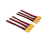 OliYin 3pairs XT60 Plug Mâle Femelle Silicone Câble 3.93in 14awg pour RC Lipo Batterie (pack de 3)