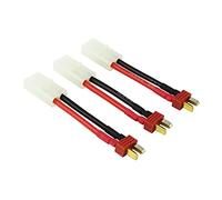 OliYin 3pcs Mâle Antidérapant Deans à Femelle Tamiya Adaptateur Câble de Connexion 14awg 1.96in pour Lipo Chargeur (Pack de 3)