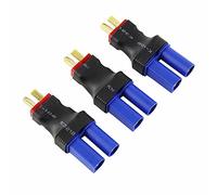 OliYin 3pcs Male Deans T-Plug à Femelle EC5 Losi Adaptateur de Connecteur pour Lipo sans Brosse (Pack de 3)