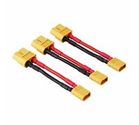 OliYin 3pcs Mâle XT-30 à Femelle XT-60 Adaptateur Connecteur Câble XT30 XT60 FPV 16awg 1.96inch (Pack de 3)