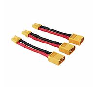 OliYin 3pcs Mâle XT-60 à Femelle XT-30 Adaptateur de Connecteur XT30 XT60 FPV Câble 16awg 1.96inch (Pack de 3)