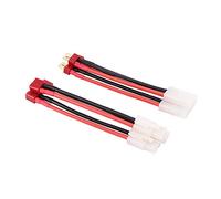 OliYin 598/5000 3pairs Big Tamiya to Deans T Plug T-Plug Male Female 14awg 3.93inch Connecteur de câble de commutateur de Fil de Silicone Souple (Pack de 3)