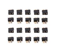 OliYin Lot de 10 paires de mini connecteurs mâles et femelles en T pour batterie LiPo Noir