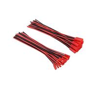 OliYin Lot de 20 paires de connecteurs JST mâles femelles de 15 cm - 22 AWG - 2 broches - Fil en silicone pour bande lumineuse LED - Jouets RC - Batterie BEC