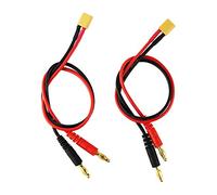 OliYin RC Batterie Charge XT30 à 4.0mm Banana Plug 16AWG 30cm 11.8inch Câble Connecteur pour RC Hélicoptère Quadcopter Lipo Batterie (Pack de 2)