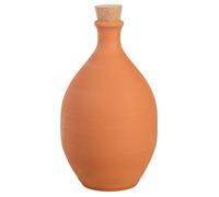 Olla en terre cuite - Rouge - Ovale - 26 cm - Diamètre 30 cm - Percé - Capacité 2 l - Avec réserve d'eau