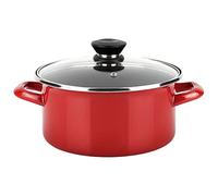OLLA OPTIMAX + TAPA ROJA ACERO AISI 430 FAGOR Ø20x10cm