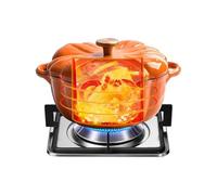 Olla Para Calentar Diseño Calabaza - Olla Grande Antiadherente Multiusos Para Cocinar | Utensilio De Cocina Versátil, Saltear Guisar, Hornear, Hervir, Enlatar, Cocción Lenta Y Hacer Pan