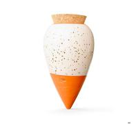 Olla Pépin en terre cuite finition blanc grainé