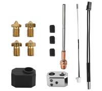Ollanoos 1 Kit Hotend 4 Buses en Laiton Remplacement pour Prusa I3 MK4/XL 24V 40W Kit Tête d'impression avec Thermistance, Cartouche Chauffante et Bloc Chauffant