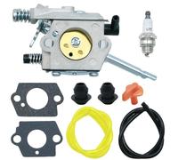 Ollanoos 41261200600 Kit carburateur de rechange pour Stihl FS48 FS52 FS66 FS81 FS106 BR400 Remplacement pour débroussailleuse Remplace 41261200610