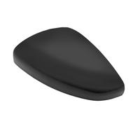 Ollanoos Coque de rétroviseur gauche côté passager (peinture noire brillante), coque de rétroviseur de rechange pour Peugeot 208 2012 2013 2014 2015 2016 2017 2018 2019