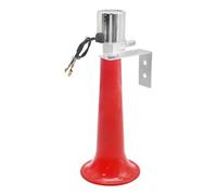 Ollanoos Klaxon à air turc universel pour camion, 12 V 24 V, 180 dB pour caravane, voiture, camion, train, van, moto, SUV, bateau, bus - Rouge