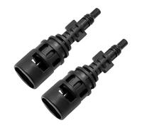 Ollanoos Lot de 2 adaptateurs de nettoyage Hochdruch noir 124 x 24,5 mm, adaptateur de conversion, connecteur de couplage, remplacement pour Karcher pour Lavor Parkside