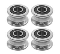 Ollanoos Lot de 4 roulements 8 x 22,5 x 14,5 mm Roulement de guidage à rainure en U, convient pour les équipements d'automatisation industrielle, les jouets, les modèles et les outils électriques