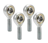 Ollanoos Lot de 4 roulements à billes filetés mâles M12, joints uniball à filetage droit, joints à billes haute performance pour machines et appareils d'automatisation