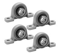 Ollanoos Lot de 4 roulements verticaux - Diamètre intérieur : 12 mm - Idéal pour imprimantes 3D, machines CNC, systèmes de convoyeur, bras robotiques et petites installations industrielles (kp001 12
