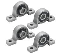Ollanoos Lot de 4 roulements verticaux - Diamètre intérieur : 8 mm - Idéal pour imprimantes 3D, machines CNC, systèmes de convoyeur, bras robotiques et petites installations industrielles (kp08 8 mm)