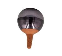 Ollas Lutton Olla Terre Cuite à Planter 40cl| Arrosage Autonome pour Plantes d'Extérieur Ecologique & Economique | Système d'Irrigation Naturel | Autonomie 3 Jours | Ollals métalique argenté