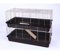Ollesch Double Cage Pour Cochon d’Inde, Lapin Et Lièvre 120 x 59 x 103 cm