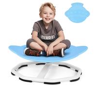 Ollewiellan Chaise pivotante sensorielle pour enfant à 360° - Balance silencieuse - Avec plateau basculant sûr - Siège ergonomique et design pattes de chat - Jouet sensoriel pour garçons et filles