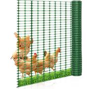 Ollewiellan Clôture de délimitation mobile en plastique - 50 m de long et 1 m de haut - Sans électricité - Flexible - Filet mobile pour le jardin - Vert