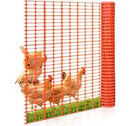 Ollewiellan Clôture de délimitation mobile en plastique - 50 m de long et 1 m de haut - Sans électricité - Flexible - Filet mobile pour le jardin - Orange