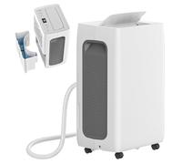 Ollewiellan Déshumidificateur 26 l/jour, électrique, silencieux, 38 dB, pour pièces jusqu'à 50 m², avec 3 modes, minuterie 24 h, réservoir d'eau amovible de 4,3 l, pour chambre à coucher