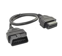 OLLGEN Câble OBD II OBD2 de 50 cm, câble d'extension mâle vers Femelle 16 Broches, Adaptateur de rallonge de Diagnostic de Voiture