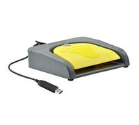 OLLGEN Pédale double interrupteur USB 2 touches Programme personnalisé clavier souris jeu d'action HID