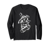 Ollie Graphic, Skateur Abraham Lincoln Manche Longue