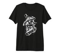 Ollie Graphic, Skateur Abraham Lincoln T-Shirt Haut de Gamme