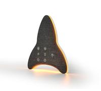 Ollie & Leila® - Fusée - Bruit Blanc - Lampe Nuit - Lampe Bébé - Bruit Blanc - Capteur de Pleurement - Sans BPA - Piles USB ou AAA - Commande Tactile - Eclairage Multicolore