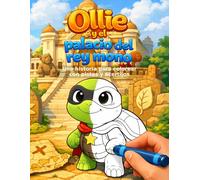 Ollie y el palacio del rey mono: Libro para colorear infantil con historia, laberintos, pistas y acertijos para niños de 5 a 10 años