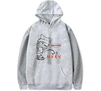 OLLQSB BabyTron My Ex Song Sweat-Shirt À Capuche Décontracté À Col Rond Et Manches Longues pour Hommes Et Femmes, Confortable, Durable Et Élégant,Gris,S
