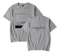 OLLQSB Henry Moodie Good Old Days Illustration T-Shirt Homme Et Femme Street Fashion Col Rond, Manches Courtes Convient pour Le Printemps Et L'été,Gris,S