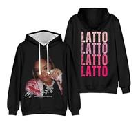 OLLQSB Latto Big Mama Cry Baby Face Sweat-Shirt À Capuche Décontracté À Col Rond Et Manches Longues pour Hommes Et Femmes, Confortable, Durable Et Élégant,Noir,XXL