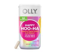 OLLY Happy Hoo-Ha Lot de 25 gélules probiotiques pour femme, santé vaginale et équilibre du pH, 10 milliards d'UFC, sans gluten