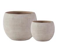 Olly & Rose Pot de fleurs en céramique beige