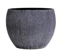 Olly & Rose Pot de Fleurs Grande Extra Large - Anthracite - Pot de Fleurs XL à Motifs - 46 cm - Jardiniere Exterieur Grande